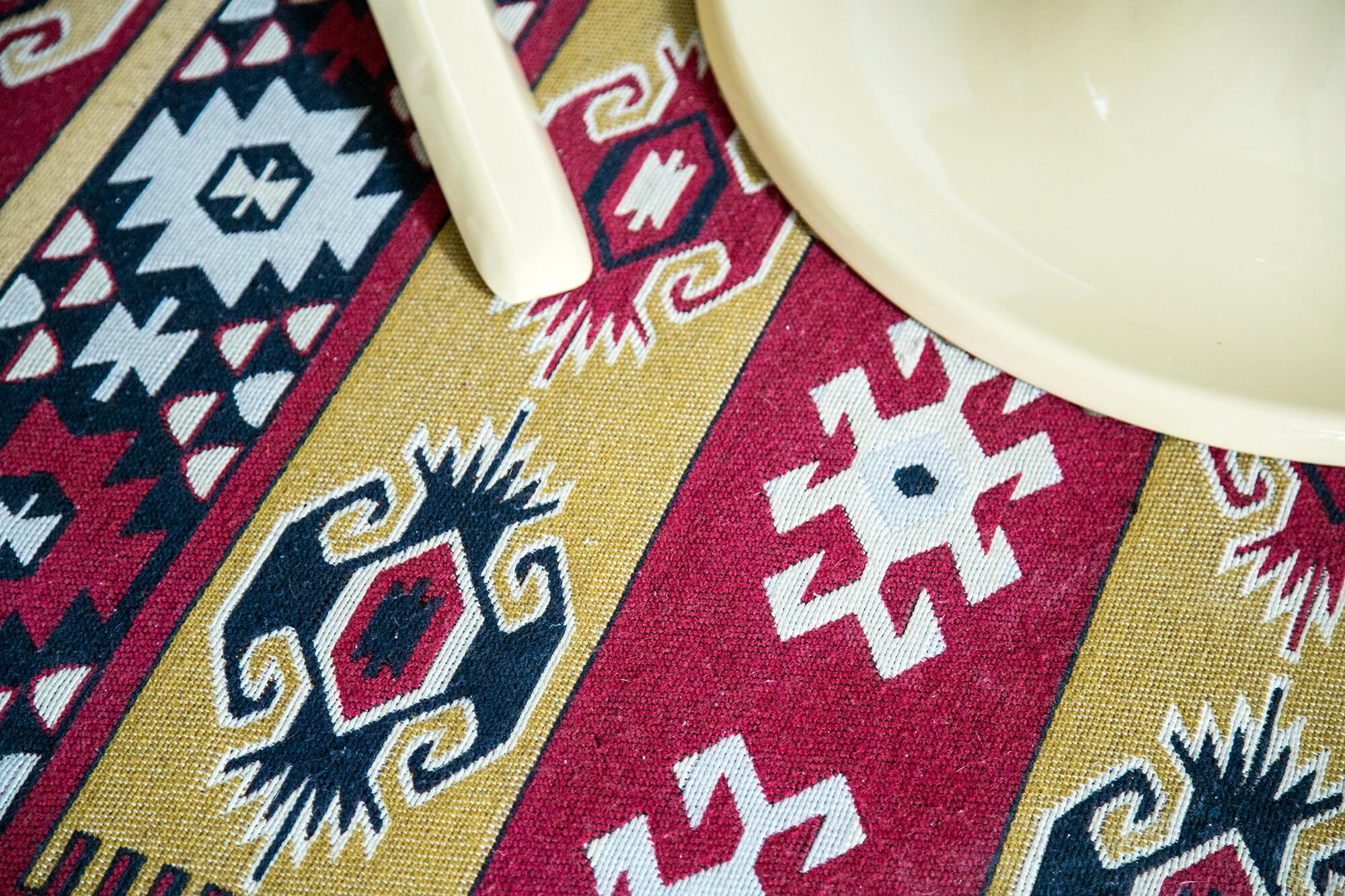Mid-century Boho Wool Rug, 1960s