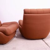 Vintage Eastern Bloc armchairs by Jitona, Czechoslovakia, 1970s