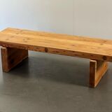 Roland Wilhelmson's pine coffee table / bench