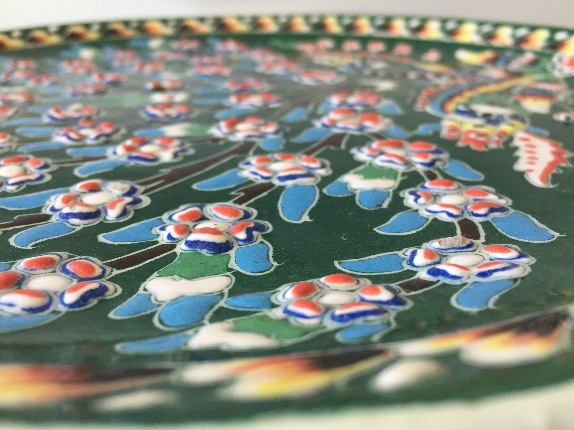 Kutahya porcelain plate with Iznik ottoman motifs