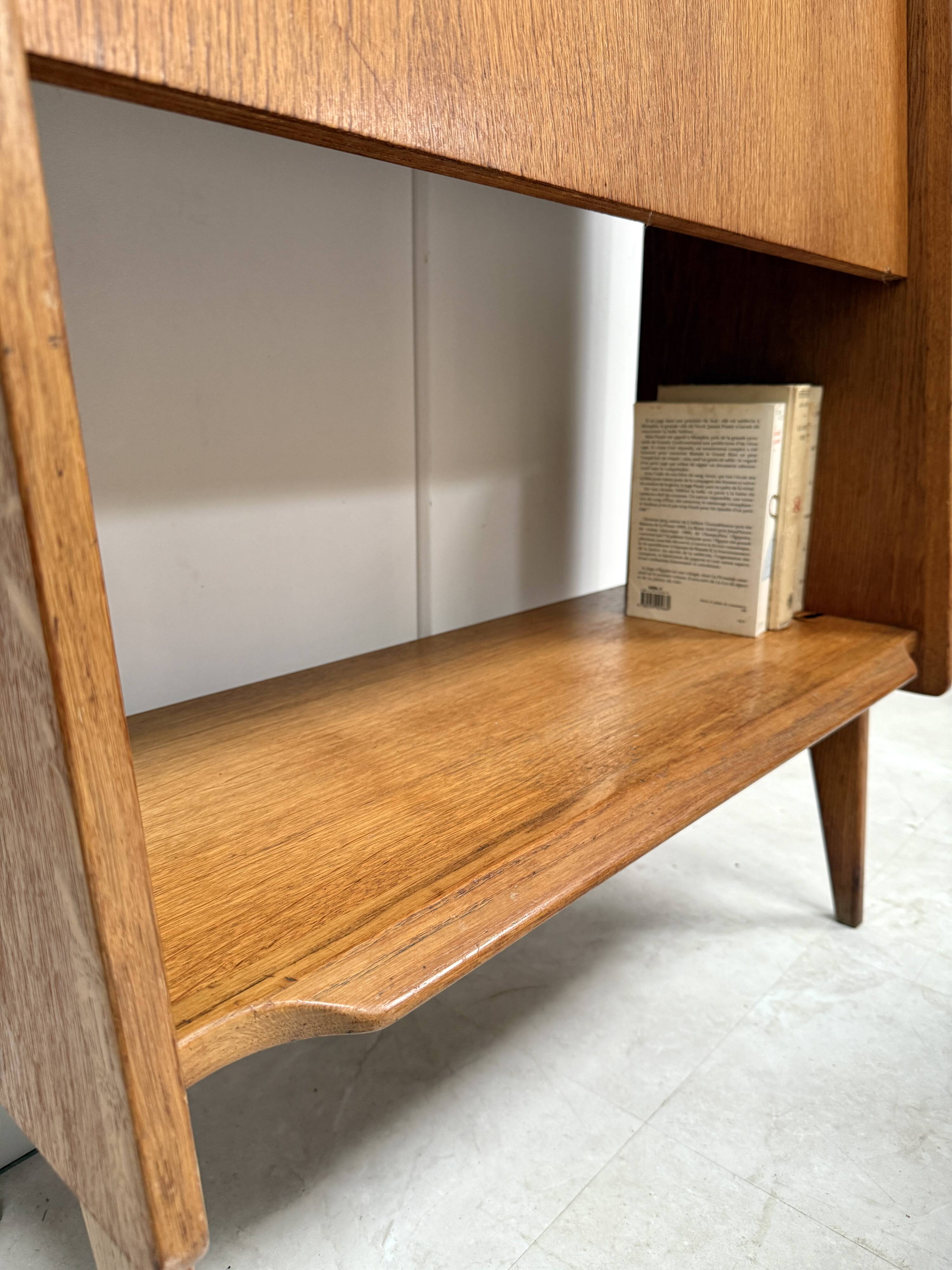 Scandinavian secretary with compass feet