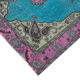 Hand-knotted carved anatolian 1970s 152 cm x 265 cm fuchsia carpet