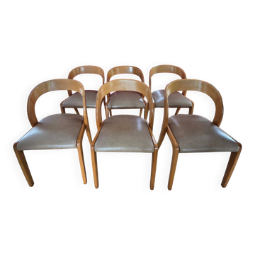 6 chaises Baumann Gondole