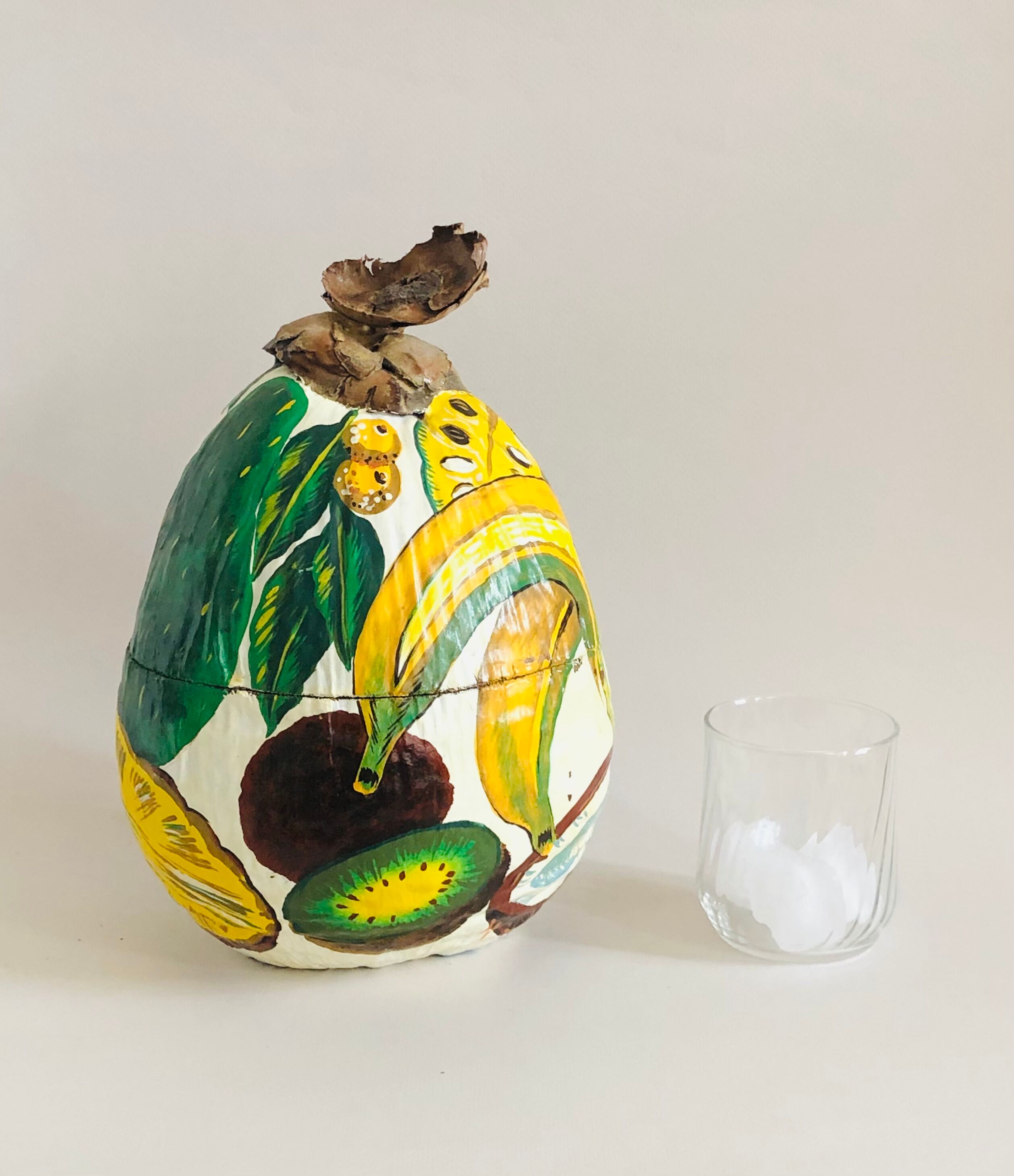 Vintage coconut ice bucket