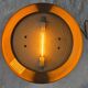 Rhoum JRL table lamp in gold and silver metal – Fluted column, made in France