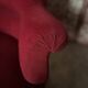 Napoleon III crapaud armchair in deep burgundy velvet