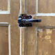 Parisian wardrobe in patinated wood