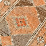 3x14 Turkish Long Vintage Runner Rug, Handmade Wool Hallway Rug, 83x429C