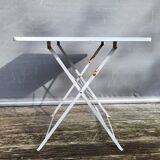 White Christmas folding bistro table