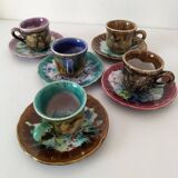 Gaston Gaubier ceramic cups and saucers