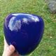 Intense blue ceramic vase