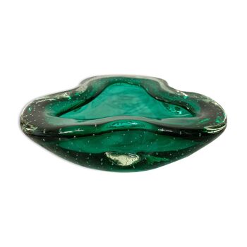 Murano bulicante green bowl