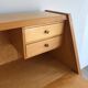 Secretary in Sycamore with Bronze Handles, French Work