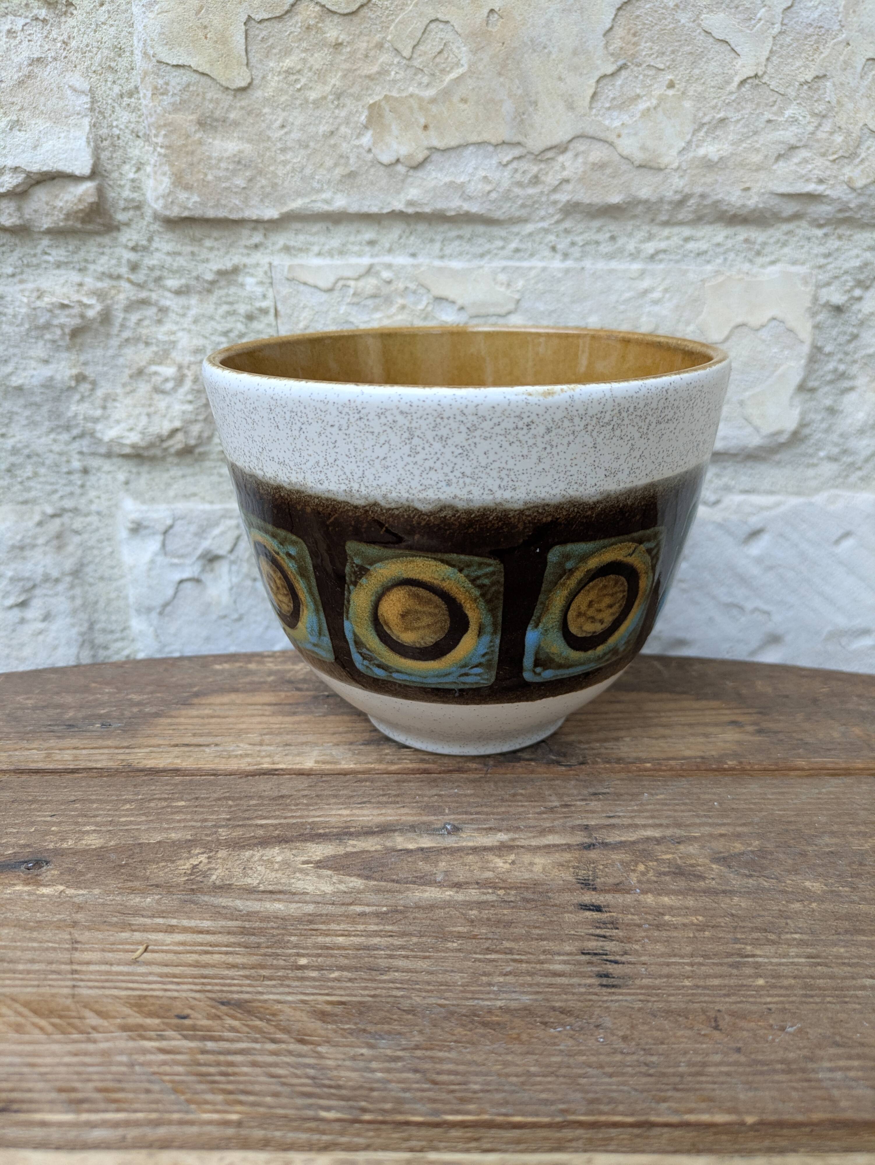 Vintage ceramic bowl West Germany Kera DB Höhr Dümbler & Breiden