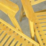 Original vintage foldable dining chairs by the Slovenian architect Niko Kralj (1920-2013) for Stol