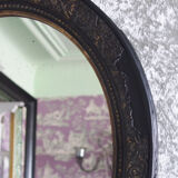 Oval mirror Napoleon III - 70x60cm