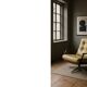 Swivel armchair in leather by Eugen Schmidt, Germany 1960