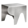 Contemporary Sculptural Stainless Steel Side Table, Minimalist Design