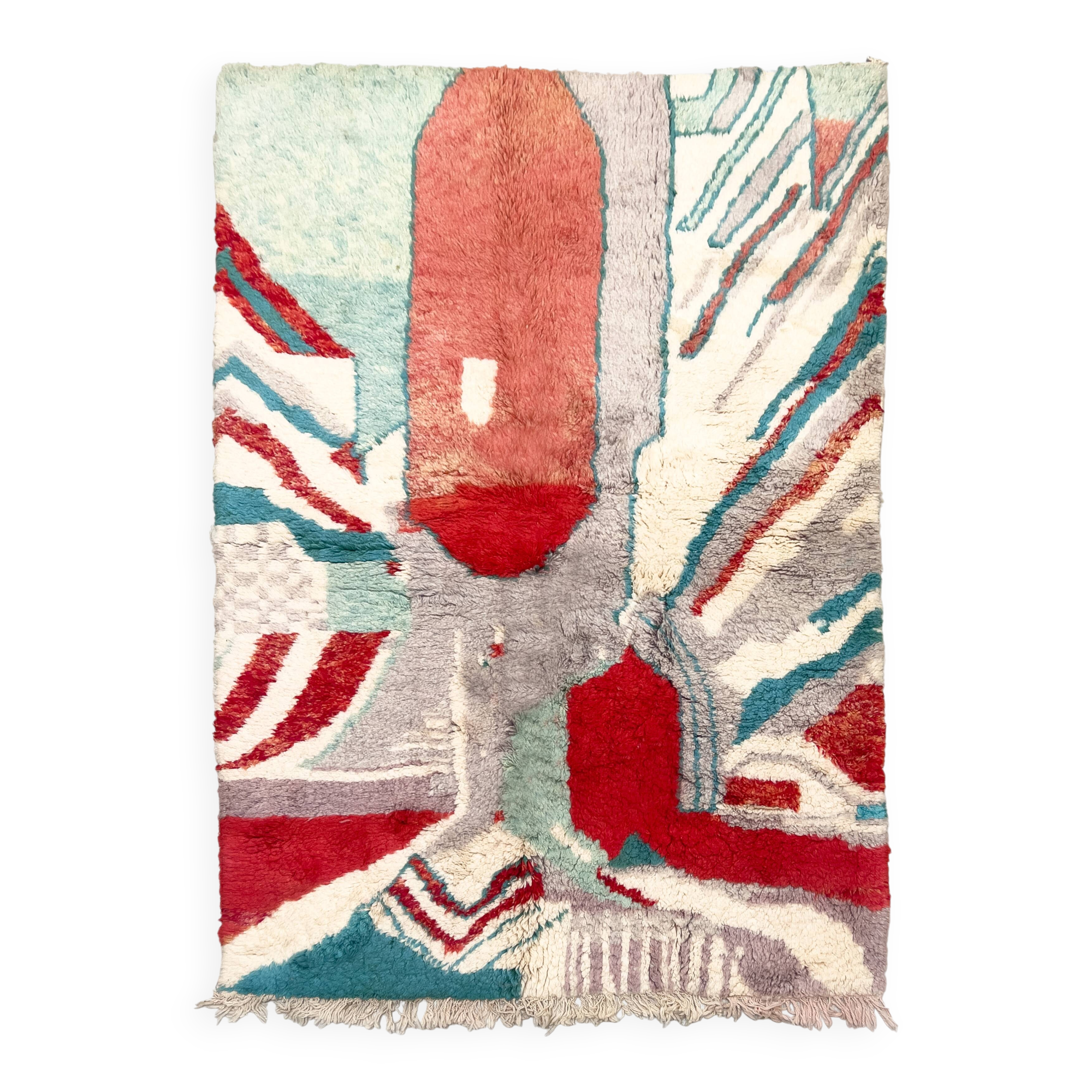 Colorful Beni Ouarain Berber rug, 2.50 x 1.66 m