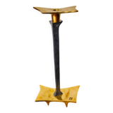 Brutalist candlestick by David Marshall, bronze and aluminum, Spain, 1970