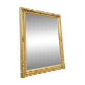 Miroir en Bois Stuqué et Doré, Hauteur 115cm, XIXème Siècle, France
