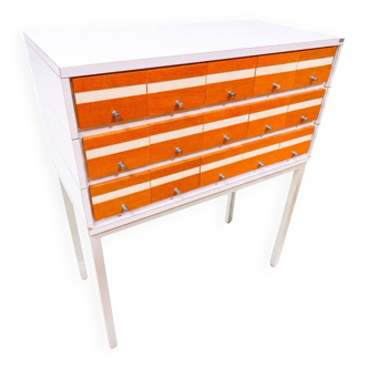 Rare Meuble de Métier / Cartonnier Borgeaud Vintage (Années 60) - Bois