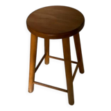 Low stool in light wood