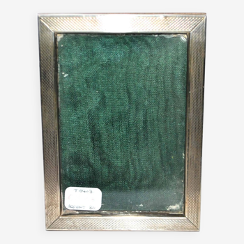 Old Photo Frame in Sterling Silver Hallmark 800 - 11x8 guilloche frame
