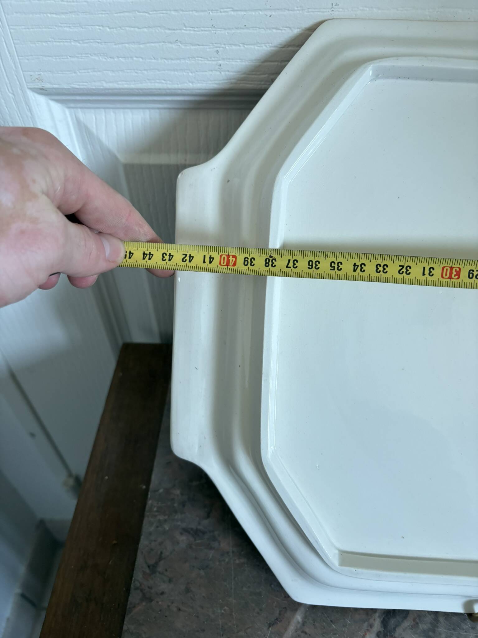 Old Dish Plate Handle Gien Earthenware Ceramic Renaissance Decor