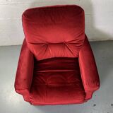Red Club Chair with Fringe