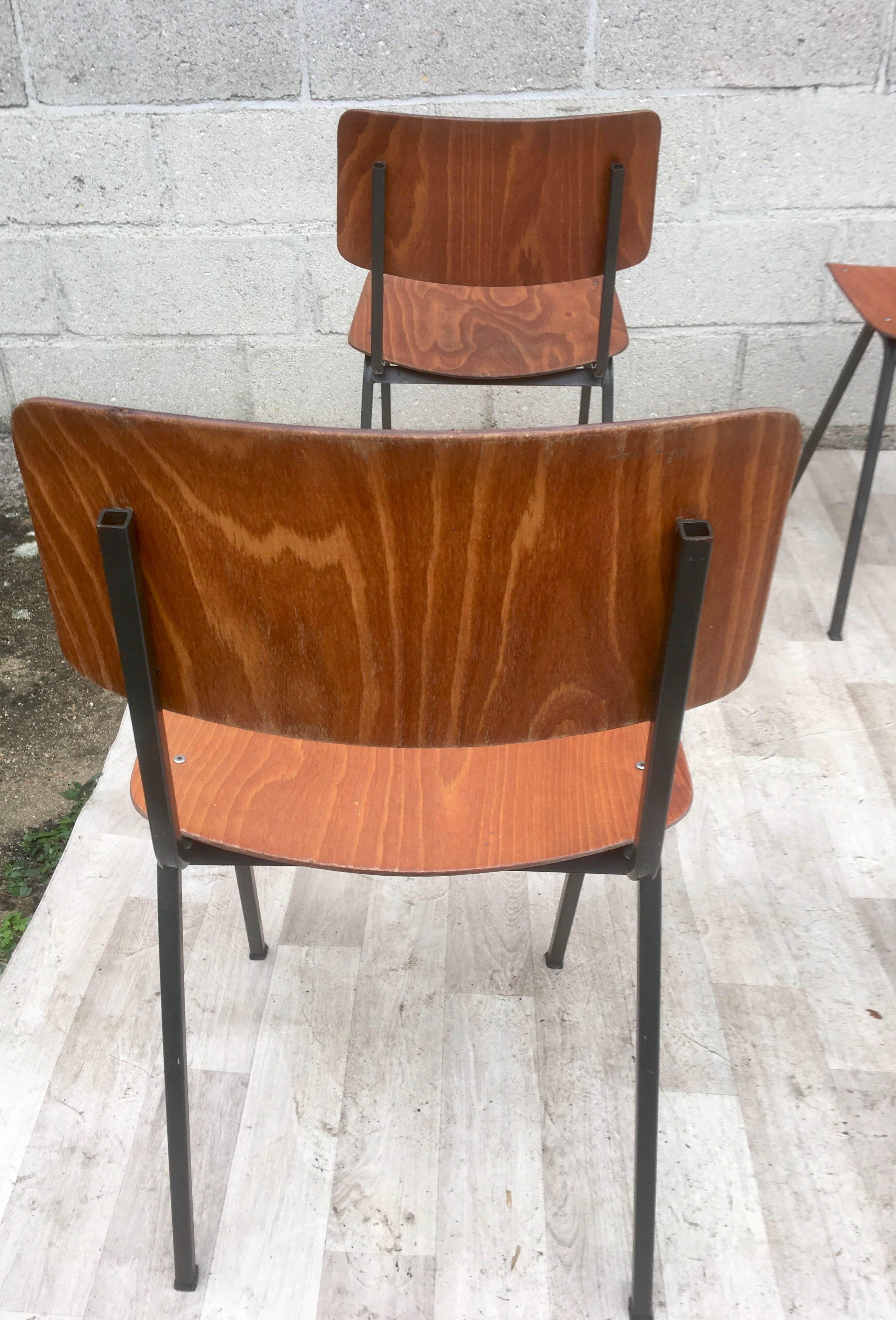 Set of 4 vintage chairs and design Eromes