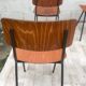 Set of 4 vintage chairs and design Eromes