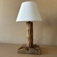 Vintage wooden table lamp