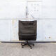 Leather desk armchair by Bernini Italia Anni '80