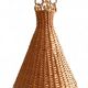 Suspension en osier rustique des années 1950, Espagne.