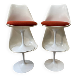 Série de 4 chaises tulip KNOLL vintage