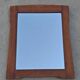 Art Nouveau wall mirror Vienna Secession in walnut frame