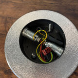 Pair of vintage design metal and glass wall lights