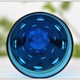 Model Bubbles series of 6 color St Louis Crystal champagne flutes