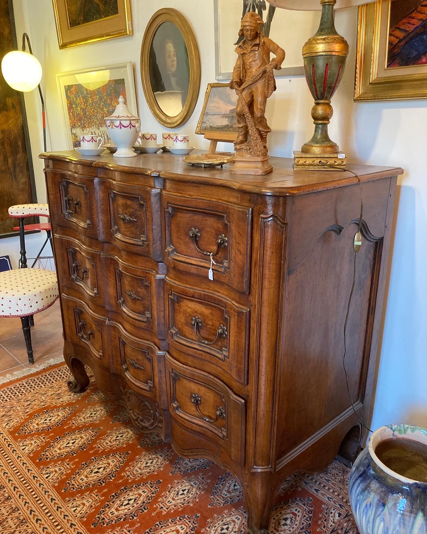 18th century crossbow chest of drawers - Louis XV period