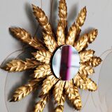 Forge mirror and gold leaf