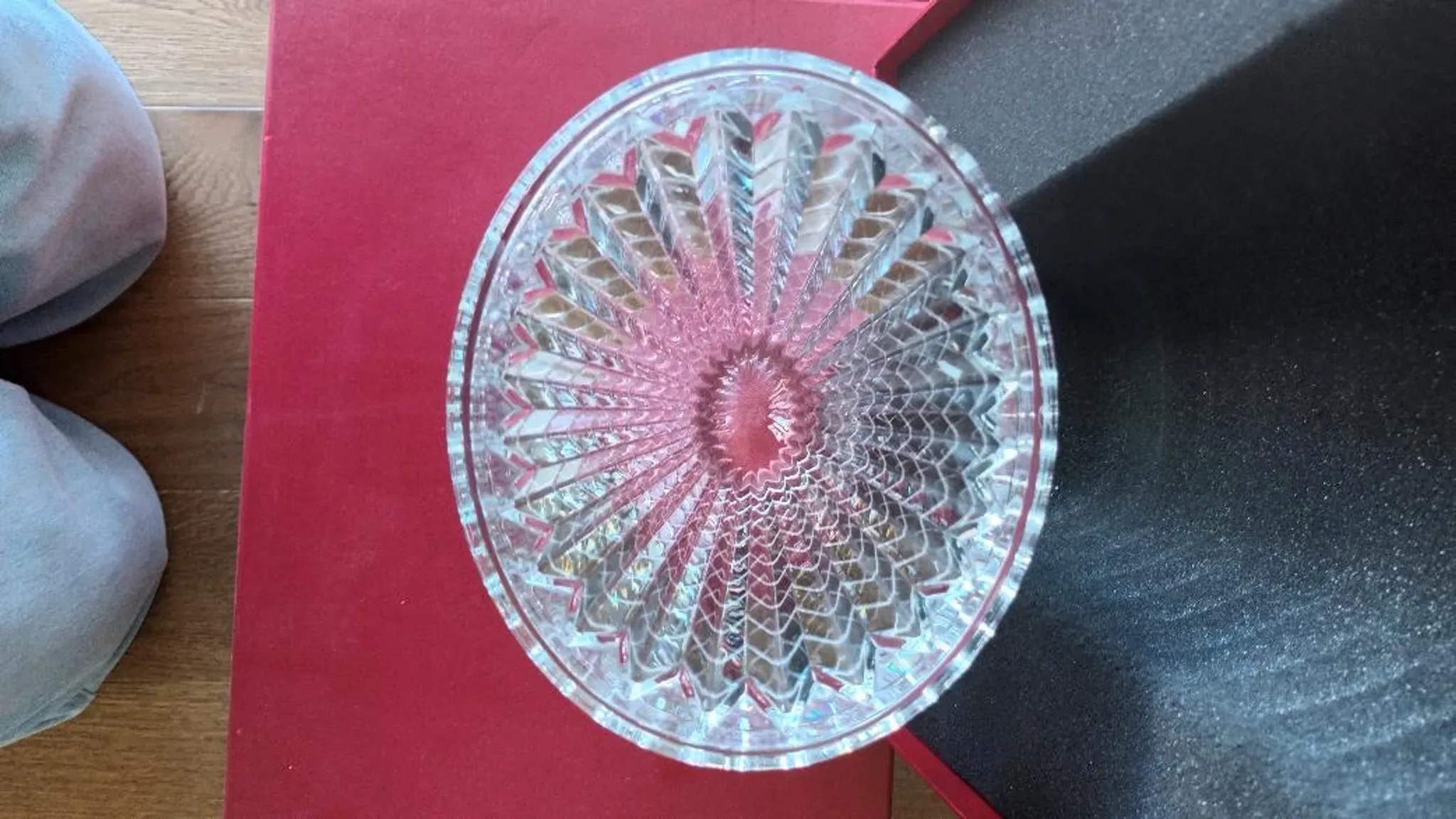Vase eye oval baccarat 24 cm crstal transparent