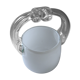 Vintage ice bucket in colorless and white "ouzo" crystal