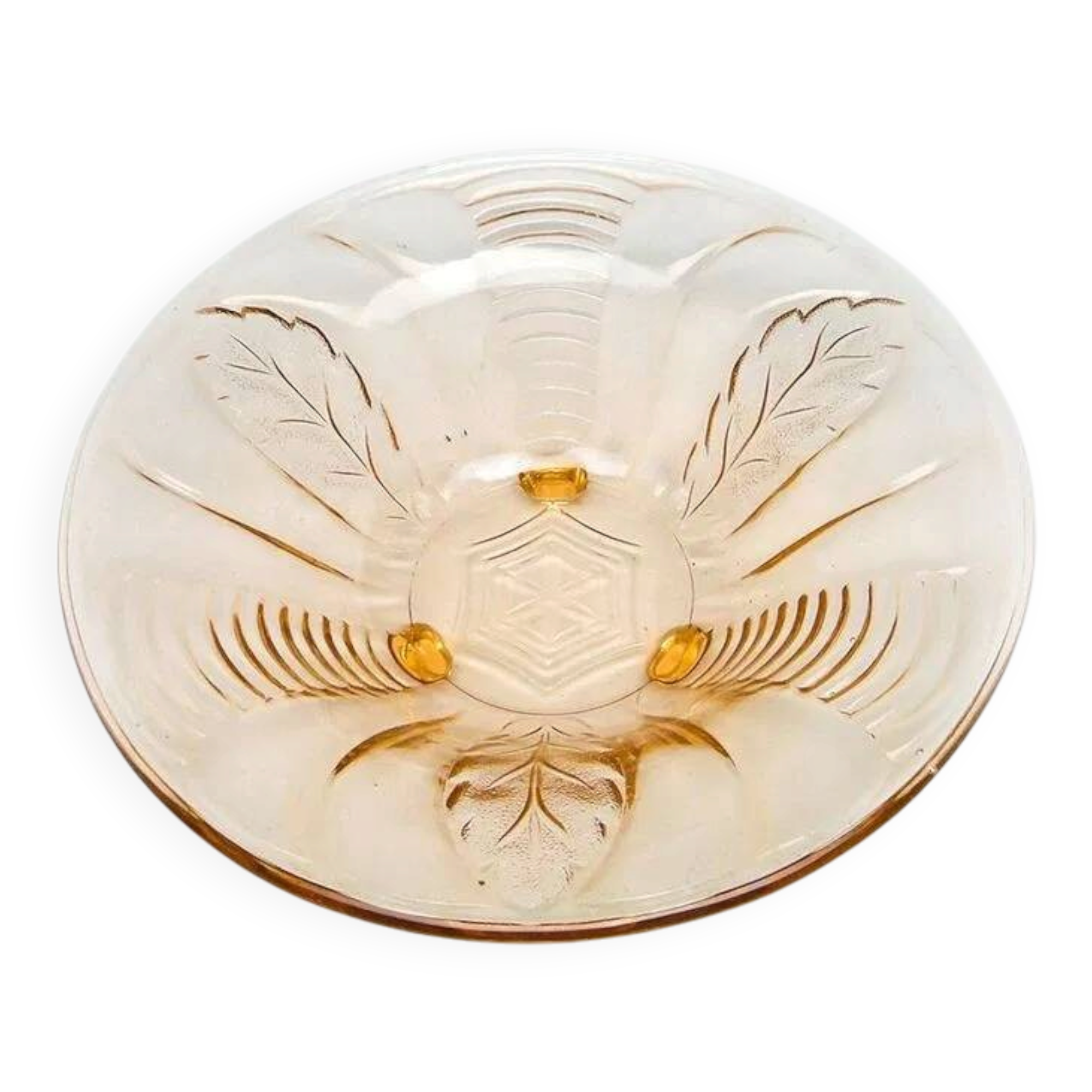 F6J Huta B. Morawski art deco pedestal bowl