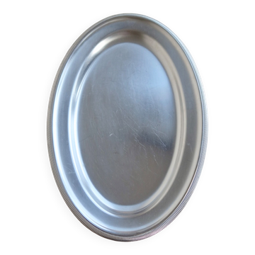 Vintage serving dish Rémy Letang silver-plated - Stylised border