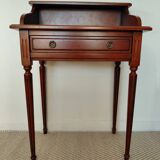Small vintage desk/console in wood - Louis XVI style - 1 drawer