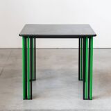 1980s Vintage Black and Green Dining Table – Bold Italian Design