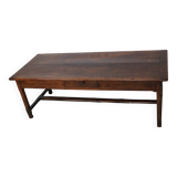 Large Antique 18th Century French Rustic Farmhouse Dining Table Walnut & Oak