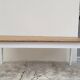 Rustic farmhouse bistro table in oak with Louis Philippe legs - 2m