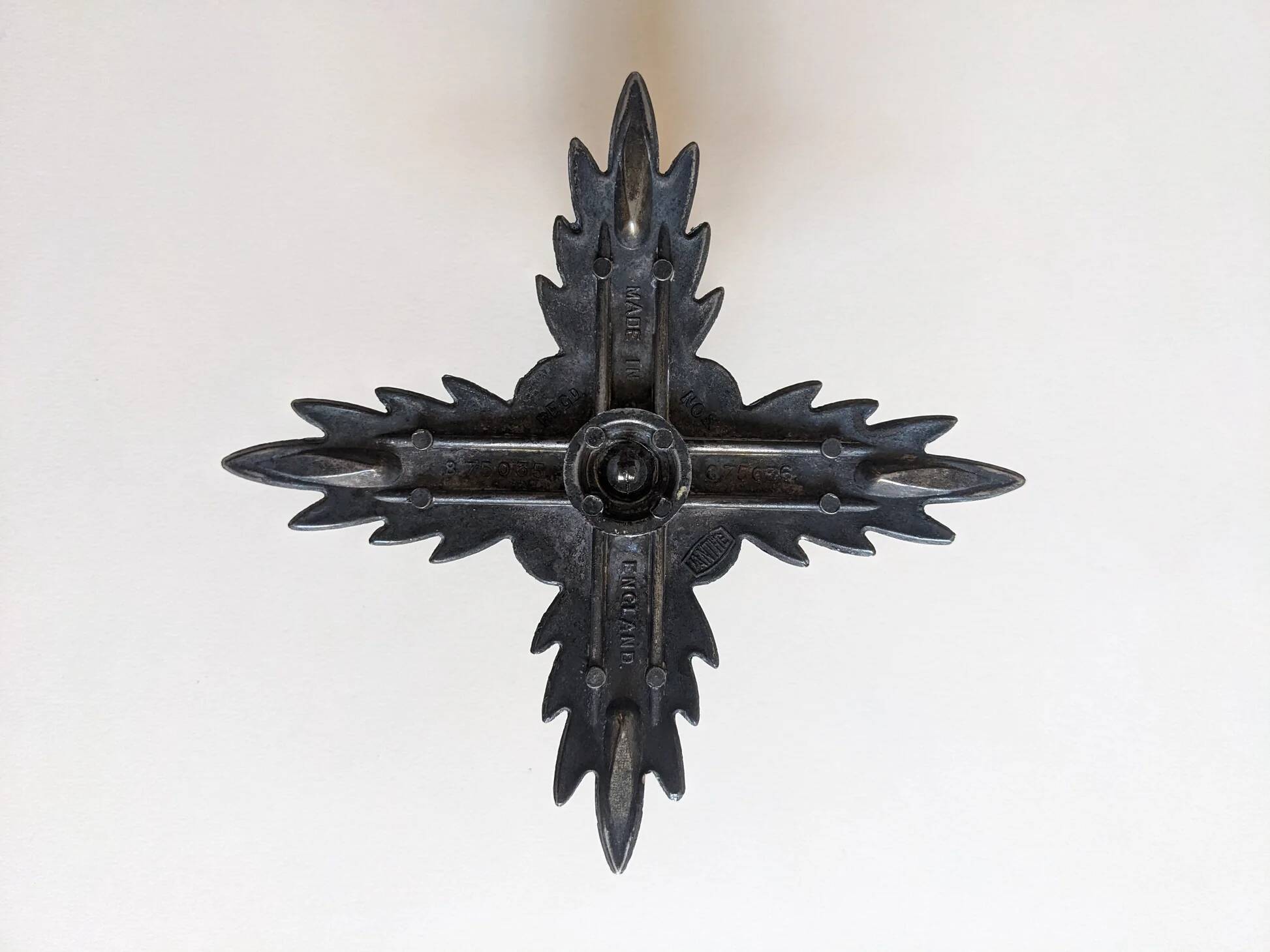 Silver pineapple candle holder